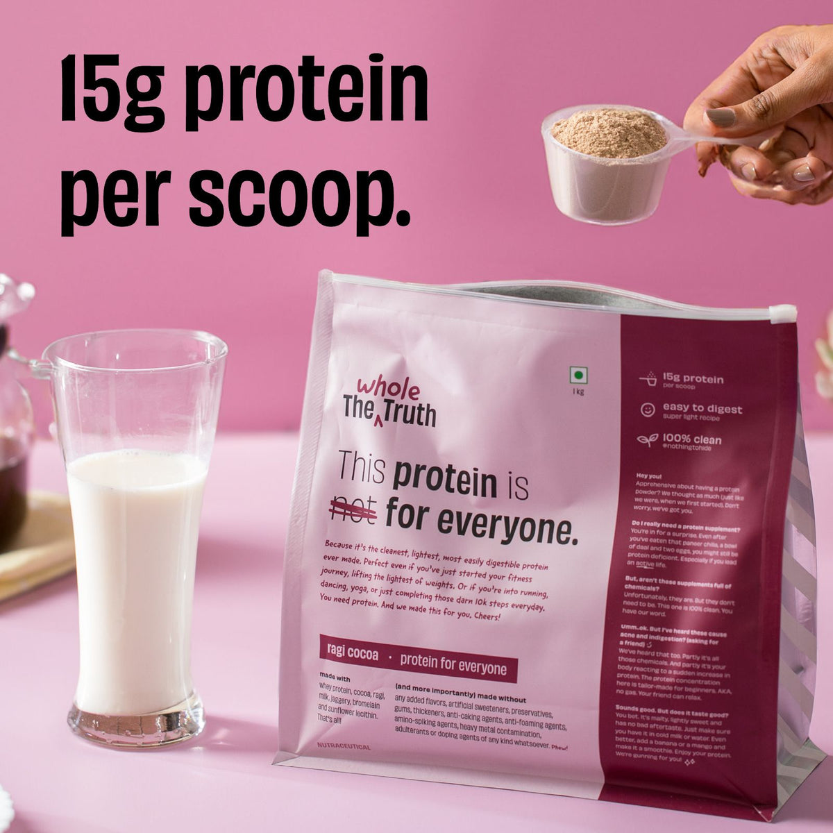 Ragi Cocoa 15g Protein Powder - 1 Kg