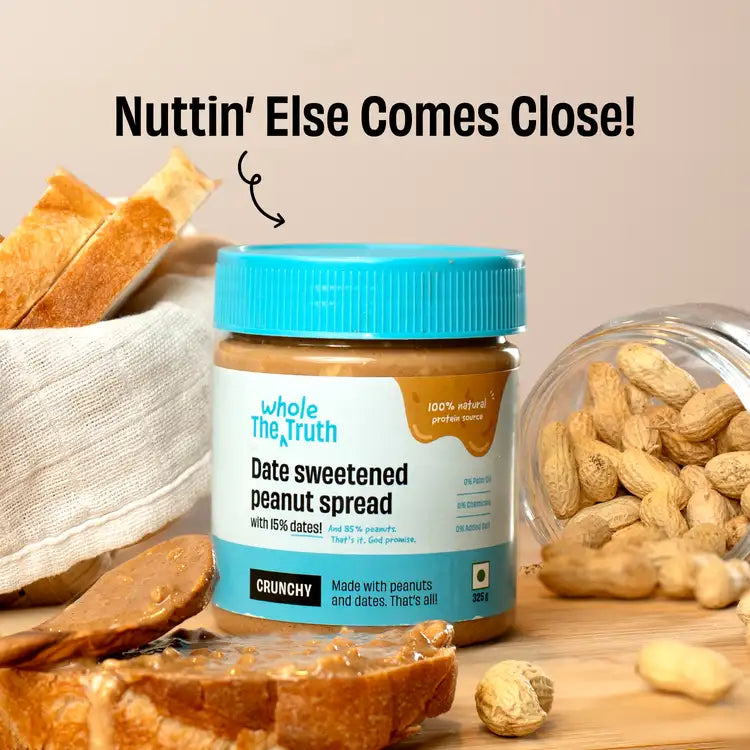 CRUNCHY - Peanut Spread With Dates - Box of 925g