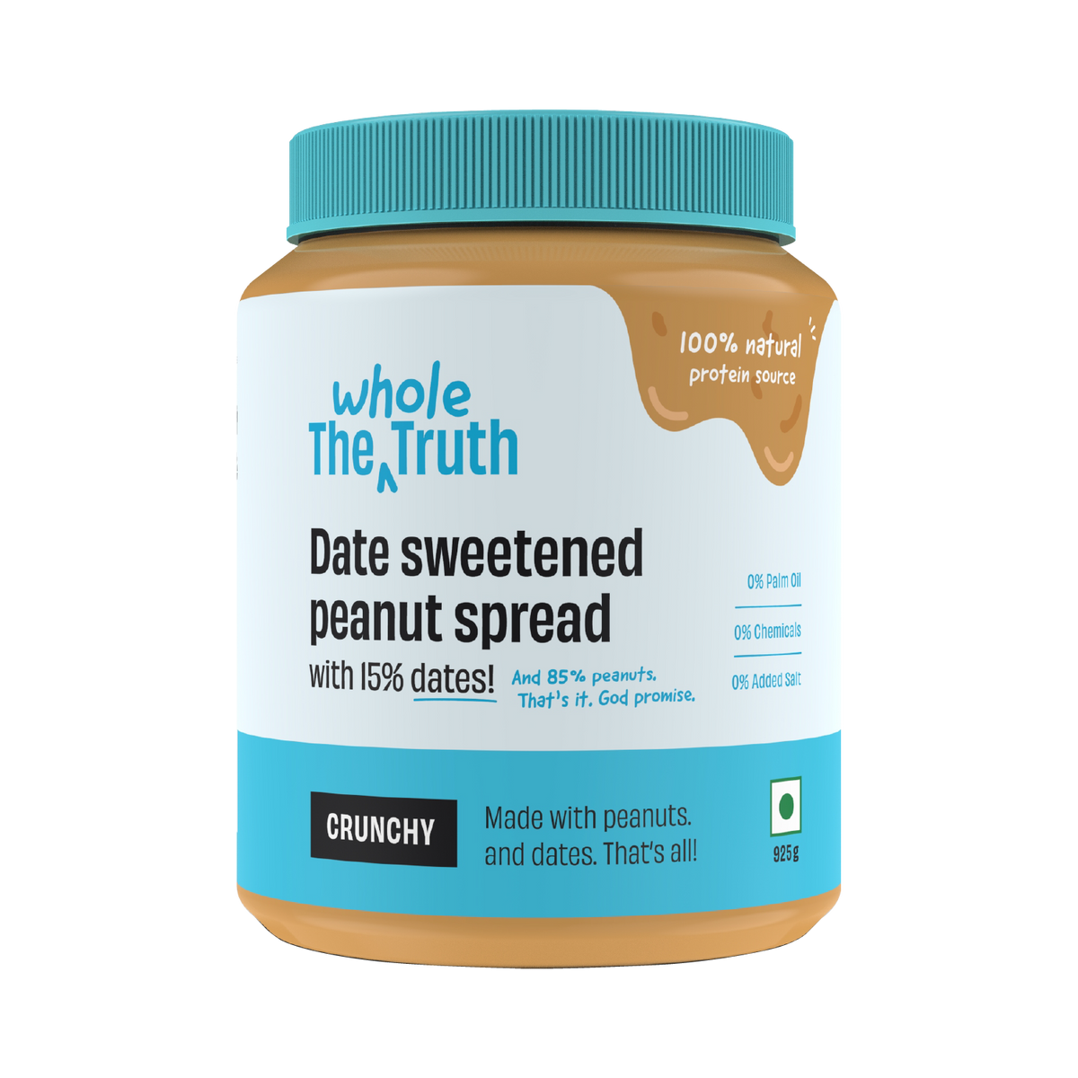 CRUNCHY - Peanut Spread With Dates - Box of 925g