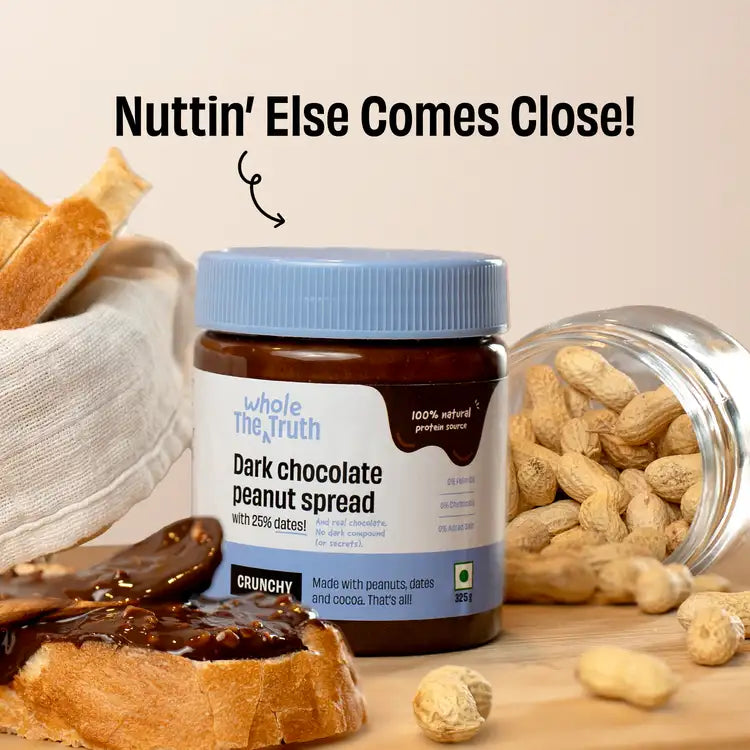 CRUNCHY - Dark Chocolate Peanut Spread - Box of 925g
