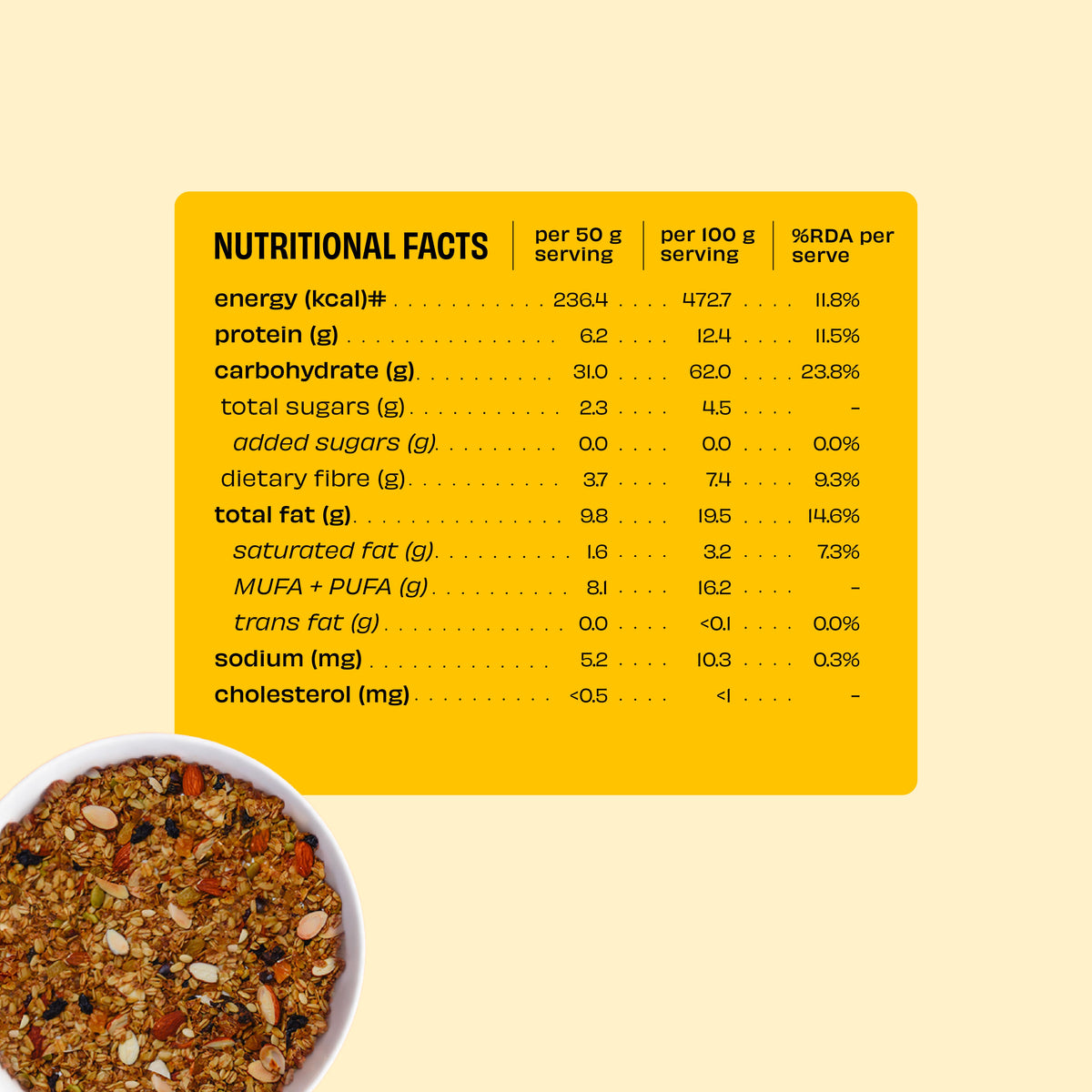 No Added Sugar Muesli  - 350g