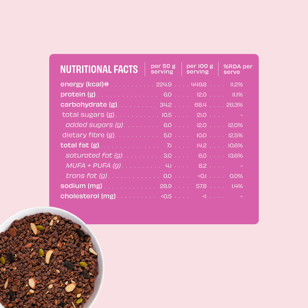 Choco Fruit Crunch Muesli  - 750g