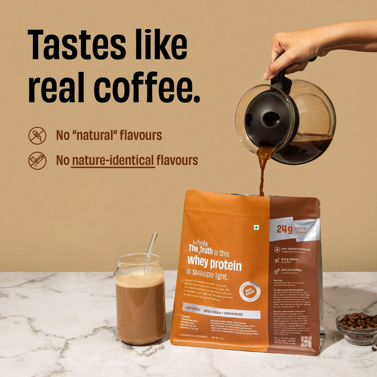 Cold Coffee 24 g Protein Powder - 2 Kg