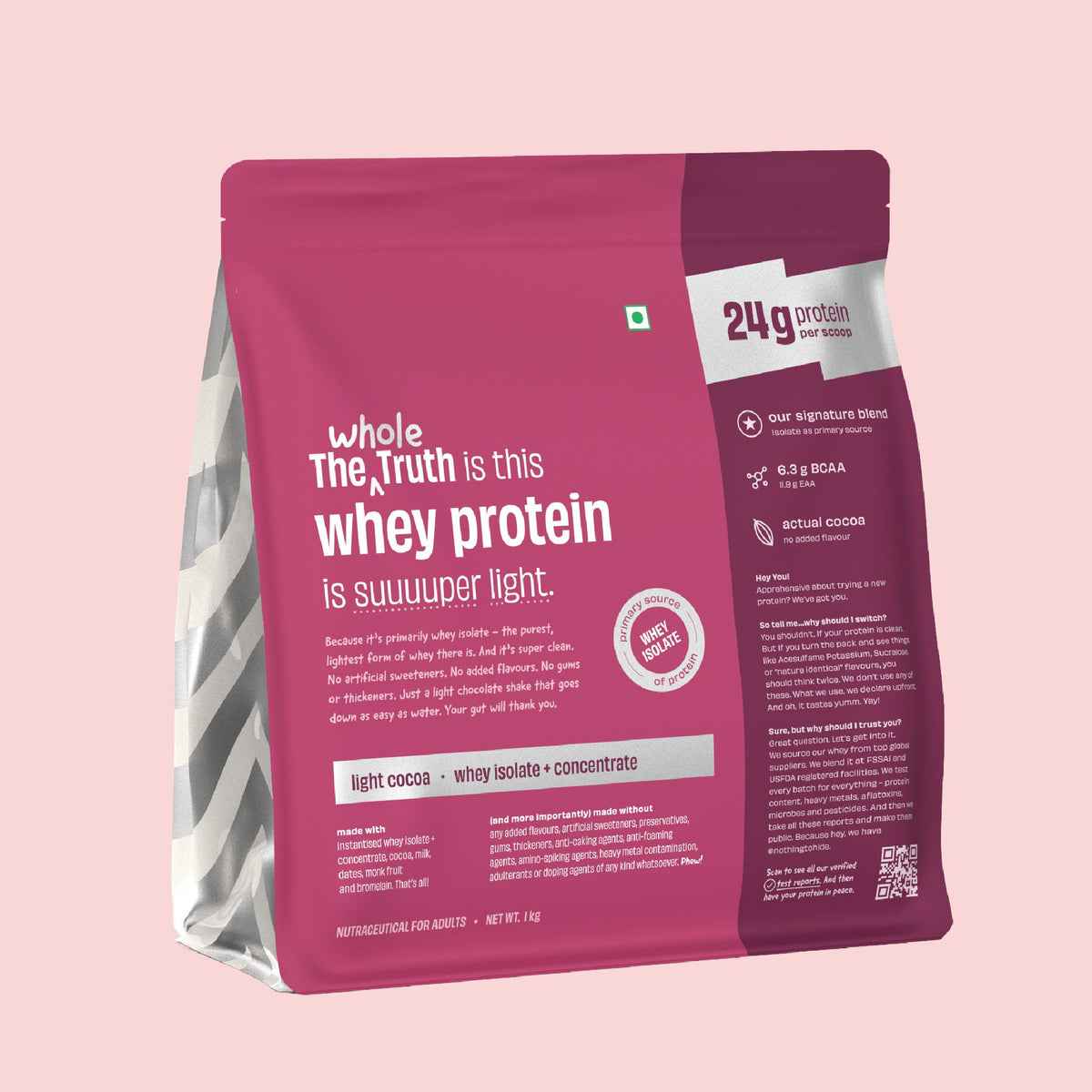 Light Cocoa 24g Protein Powder - 1 Kg