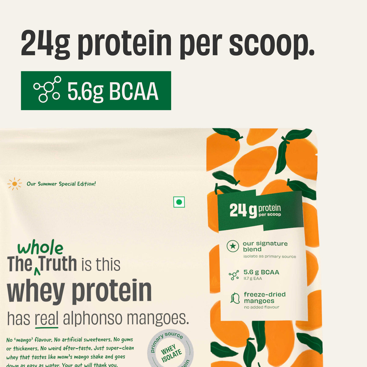 Mango Milkshake 24g Protein Powder - 1 Kg