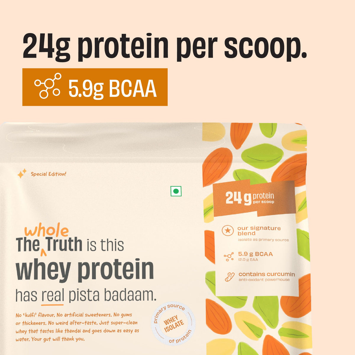 Pista Badaam 24g Protein Powder - 1 Kg
