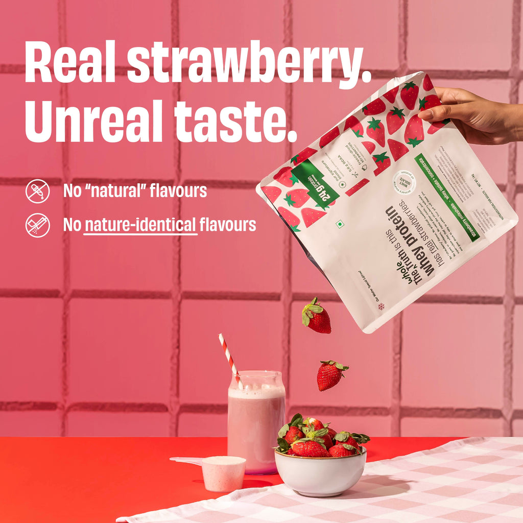 Strawberry Shake 24g Protein Powder - 1 Kg