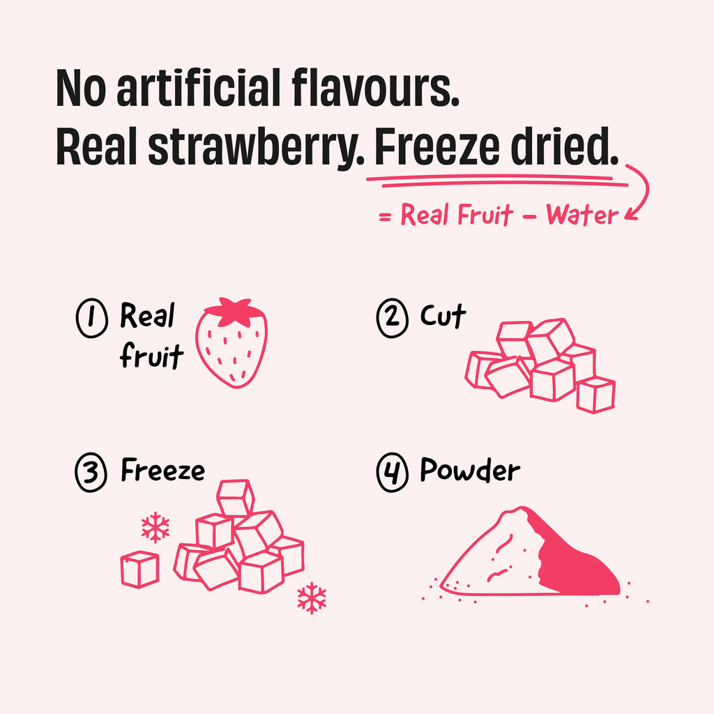 Strawberry Shake 24g Protein Powder - 1 Kg