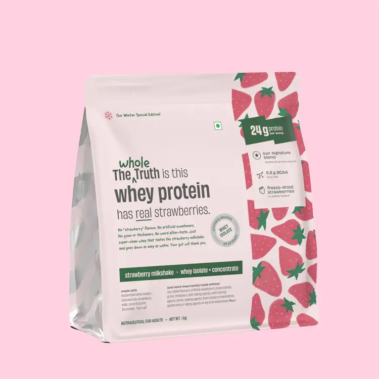 Strawberry Shake 24g Protein Powder - 1 Kg