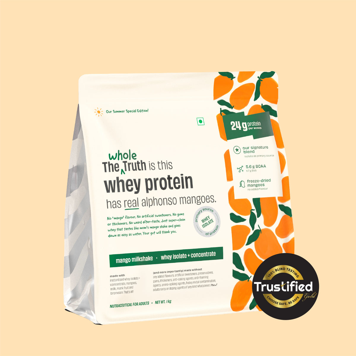 Mango Milkshake 24g Protein Powder - 1 Kg