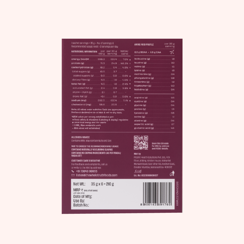 Light Cocoa 24g Protein Powder - 6 Sachets