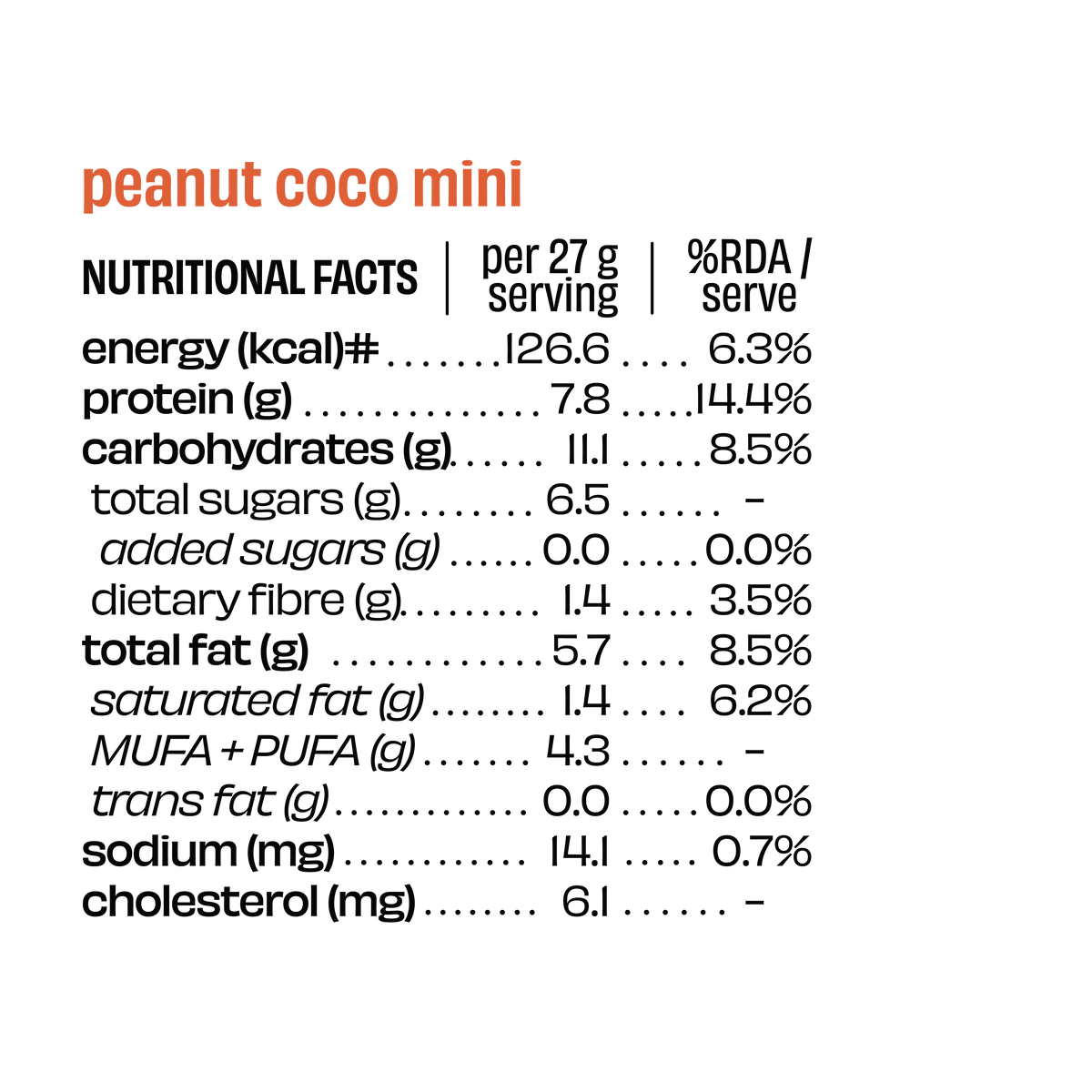 Peanut Cocoa - Mini Protein Bar