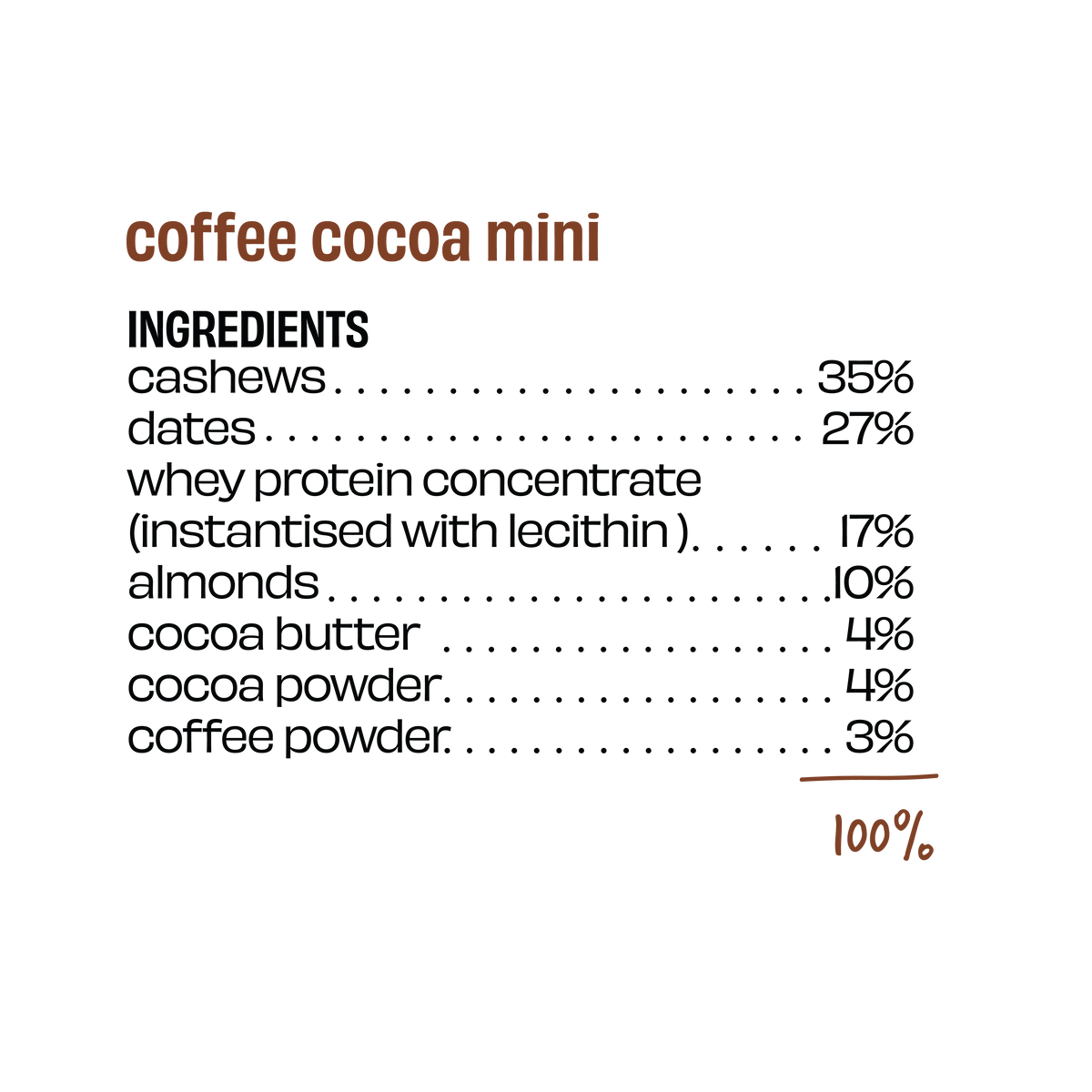 Coffee Cocoa - Mini Protein Bar