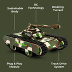 Sooper Brains: DIY Army Tank Kit (Type-C Rechargeable)