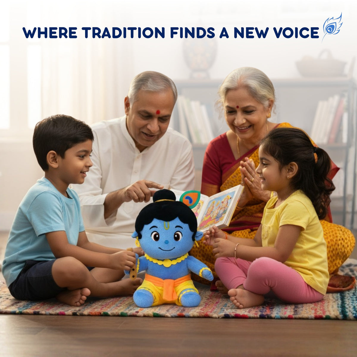 Clap Cuddle: Mantra Chanting Krishna with Meditation Mode