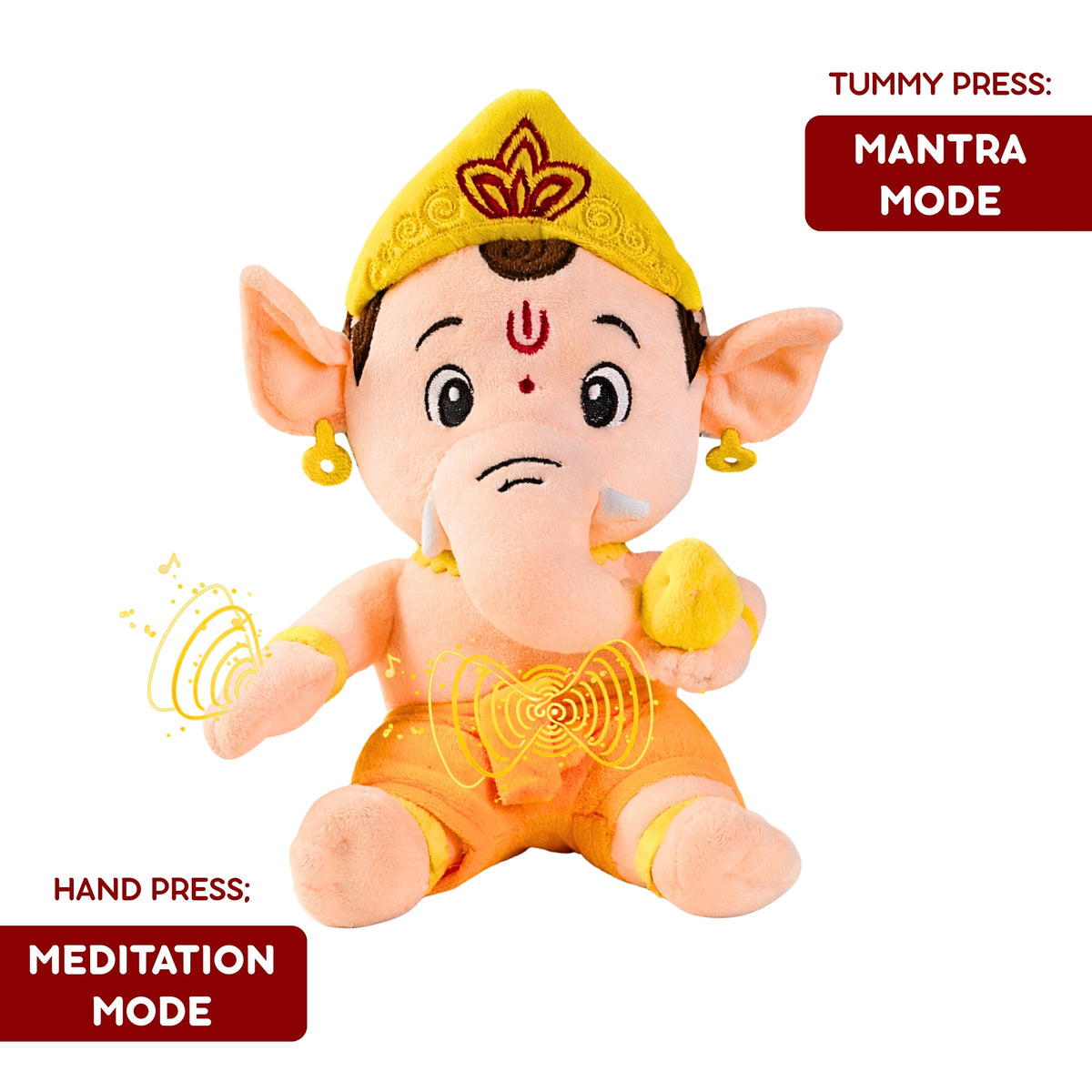 Clap Cuddles: Mantra Chanting Ganesha with Meditation Mode