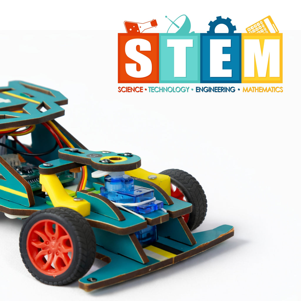 Sooper Brains: DIY Wooden Racer Car Kit (High-Speed STEM Build Set)
