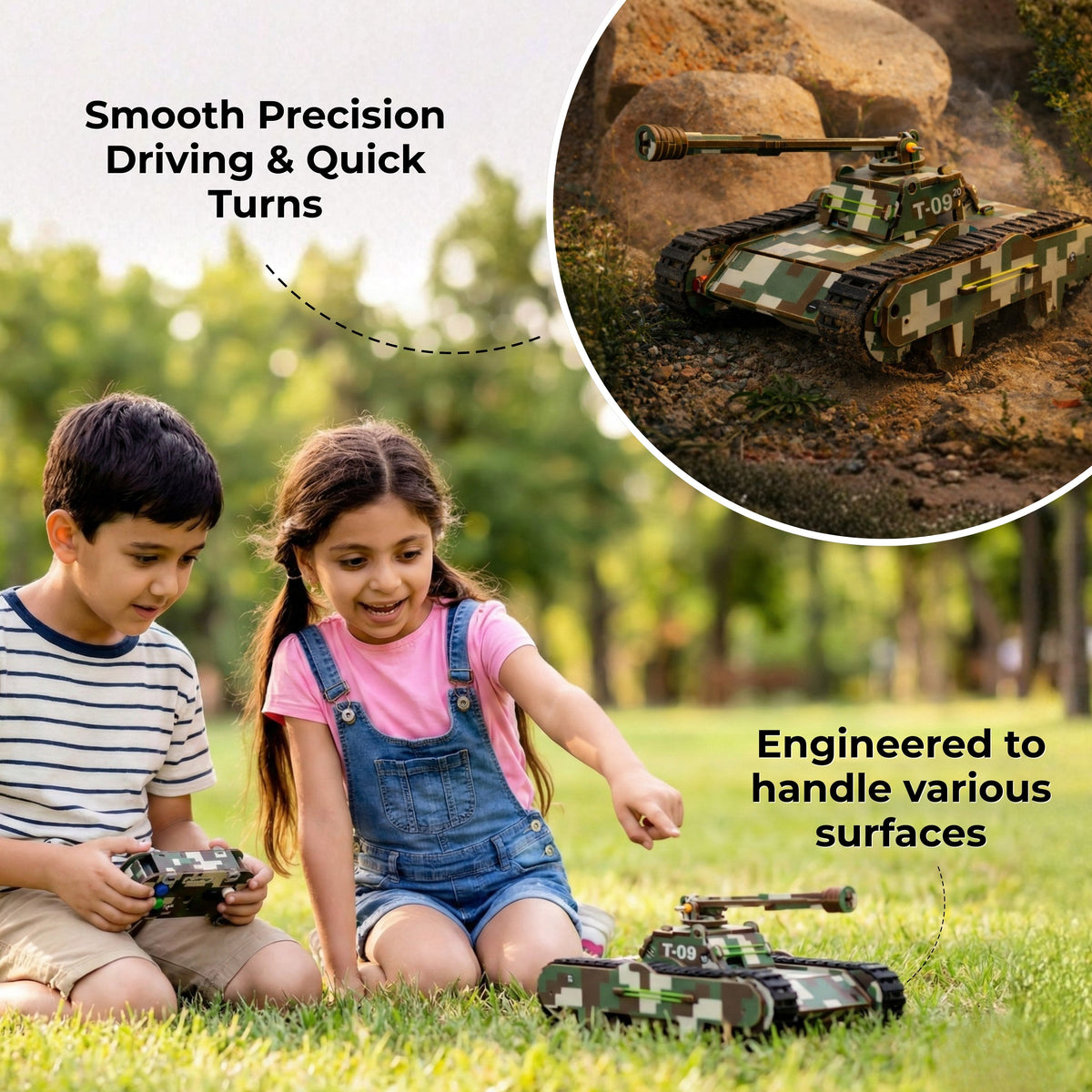 Sooper Brains: DIY Army Tank Kit (Type-C Rechargeable)