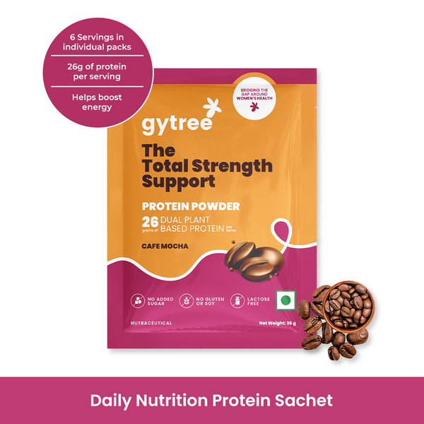The Total Strength Support Plant Protein Sachet - Mocha