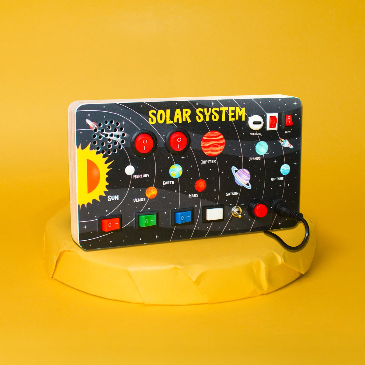 Galaxy Explorer Montessori Busy Board V3 â€“ STEM Toy for Curious Minds